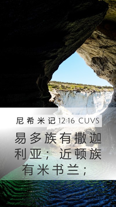 尼 希 米 记 12:16 CUVS Bible Verse Image