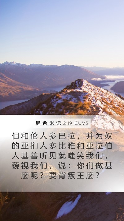 尼 希 米 记 2:19 CUVS Bible Verse Image
