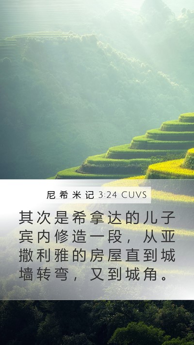 尼 希 米 记 3:24 CUVS Bible Verse Image