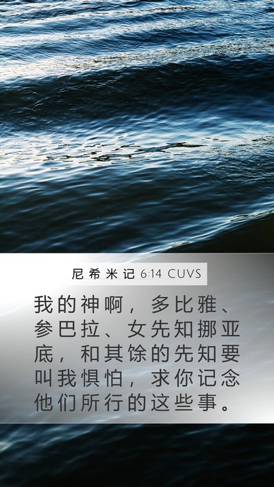 尼 希 米 记 6:14 CUVS Bible Verse Image