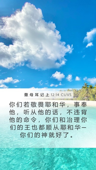 撒 母 耳 记 上 12:14 CUVS Bible Verse Image