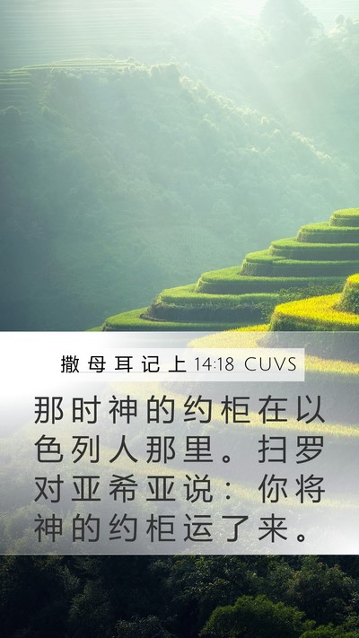 撒 母 耳 记 上 14:18 CUVS Bible Verse Image
