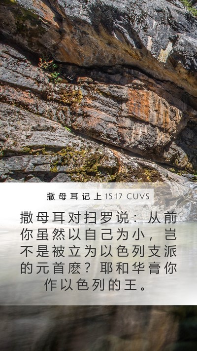 撒 母 耳 记 上 15:17 CUVS Bible Verse Image