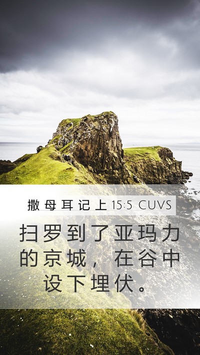撒 母 耳 记 上 15:5 CUVS Bible Verse Image