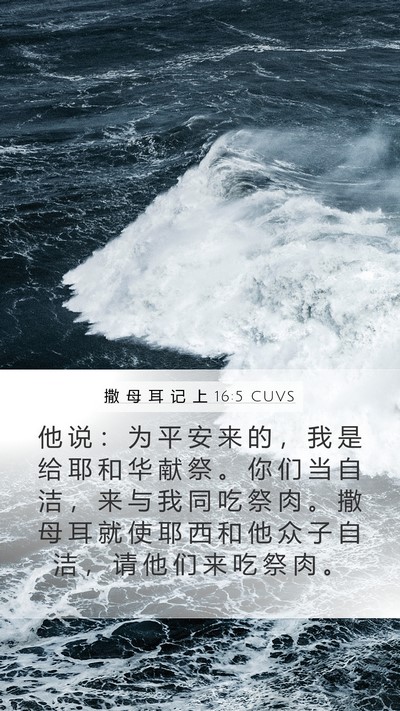 撒 母 耳 记 上 16:5 CUVS Bible Verse Image