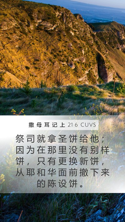 撒 母 耳 记 上 21:6 CUVS Bible Verse Image
