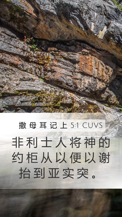 撒 母 耳 记 上 5:1 CUVS Bible Verse Image
