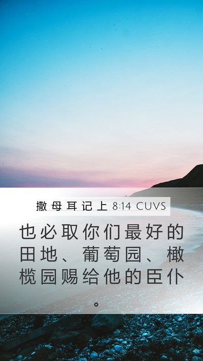 撒 母 耳 记 上 8:14 CUVS Bible Verse Image
