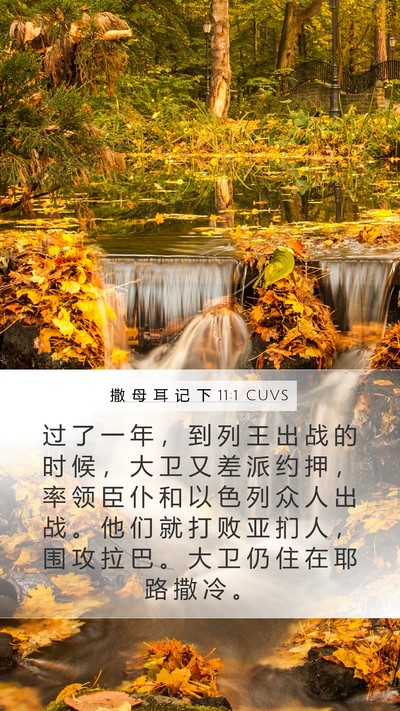 撒 母 耳 记 下 11:1 CUVS Bible Verse Image