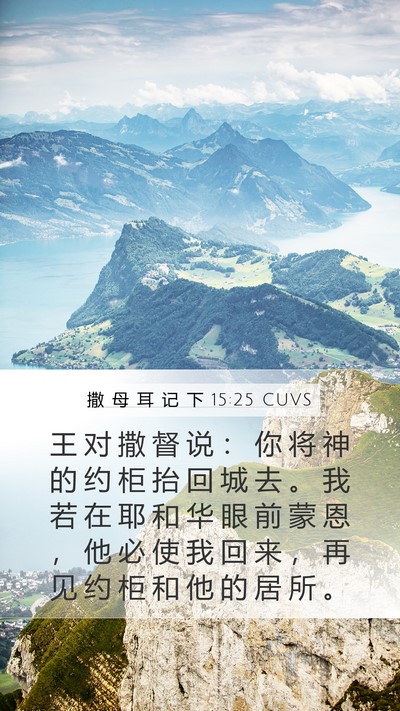 撒 母 耳 记 下 15:25 CUVS Bible Verse Image