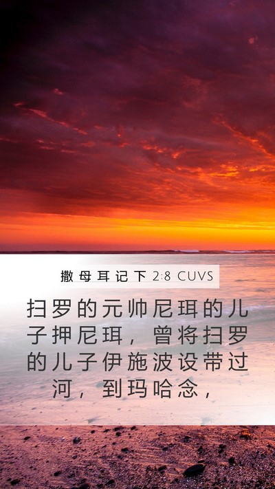 撒 母 耳 记 下 2:8 CUVS Bible Verse Image