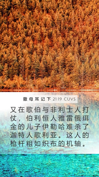 撒 母 耳 记 下 21:19 CUVS Bible Verse Image