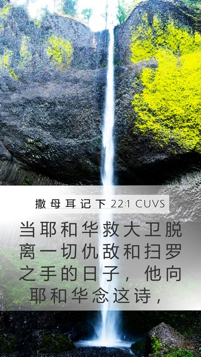 撒 母 耳 记 下 22:1 CUVS Bible Verse Image