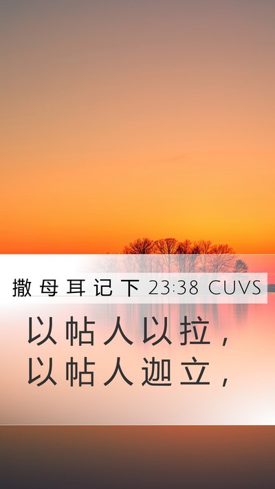 撒 母 耳 记 下 23:38 CUVS Bible Verse Image