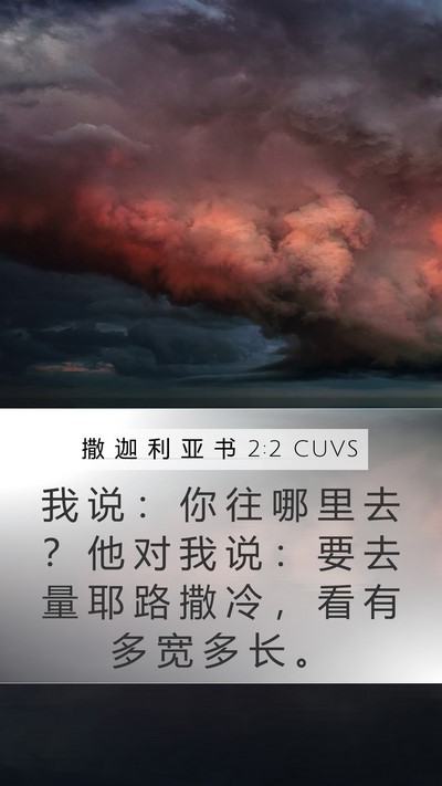 撒 迦 利 亚 书 2:2 CUVS Mobile Phone Wallpaper - 我 说 ： 你 往 哪 里 去 ？ 他 对 我 - Mobile Bible Verse Wallpaper