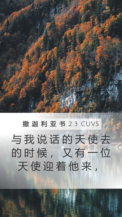 撒 迦 利 亚 书 2:3 CUVS Bible Verse Image
