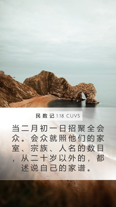 民 数 记 1:18 CUVS Bible Verse Image