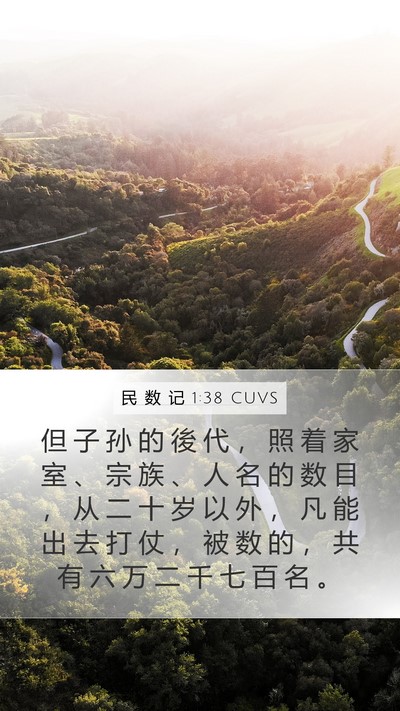 民 数 记 1:38 CUVS Bible Verse Image
