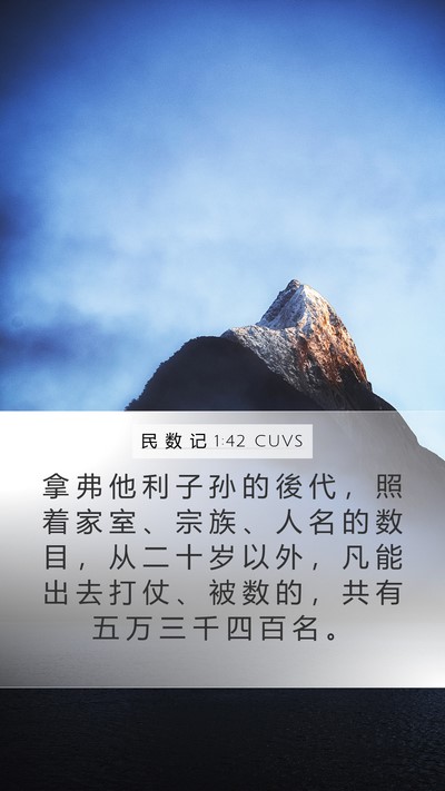 民 数 记 1:42 CUVS Bible Verse Image