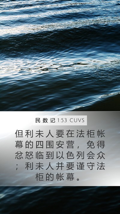 民 数 记 1:53 CUVS Bible Verse Image