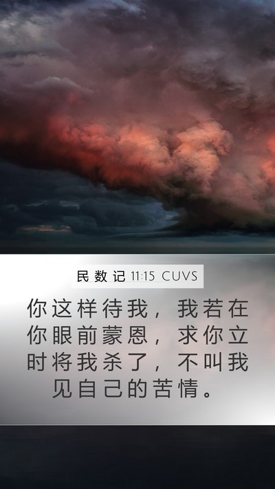 民 数 记 11:15 CUVS Bible Verse Image
