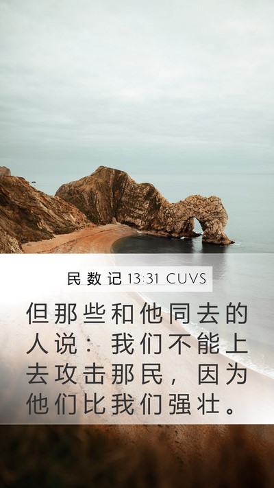 民 数 记 13:31 CUVS Bible Verse Image