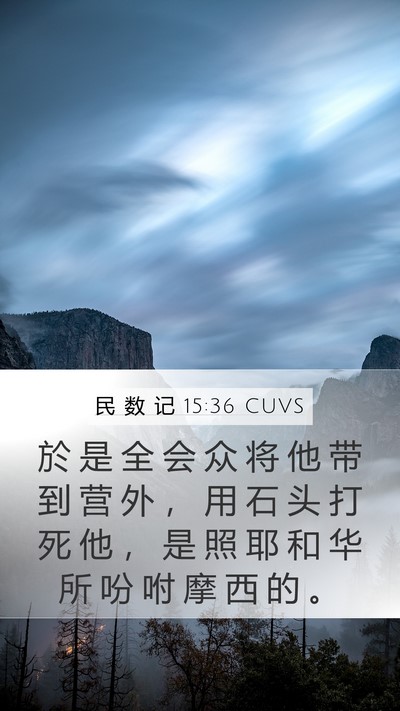 民 数 记 15:36 CUVS Bible Verse Image