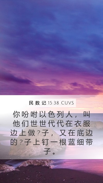 民 数 记 15:38 CUVS Bible Verse Image