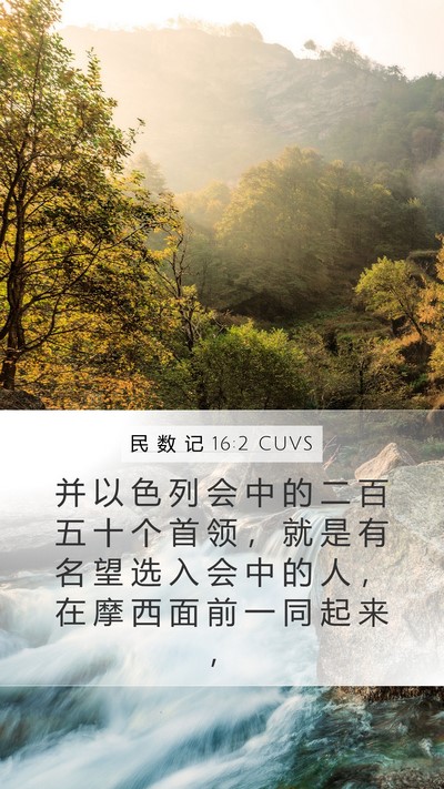 民 数 记 16:2 CUVS Bible Verse Image