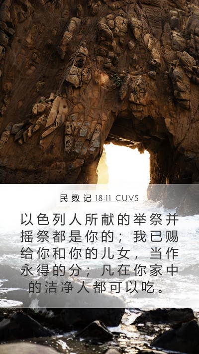 民 数 记 18:11 CUVS Bible Verse Image