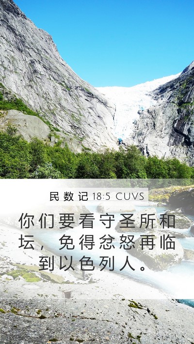 民 数 记 18:5 CUVS Bible Verse Image
