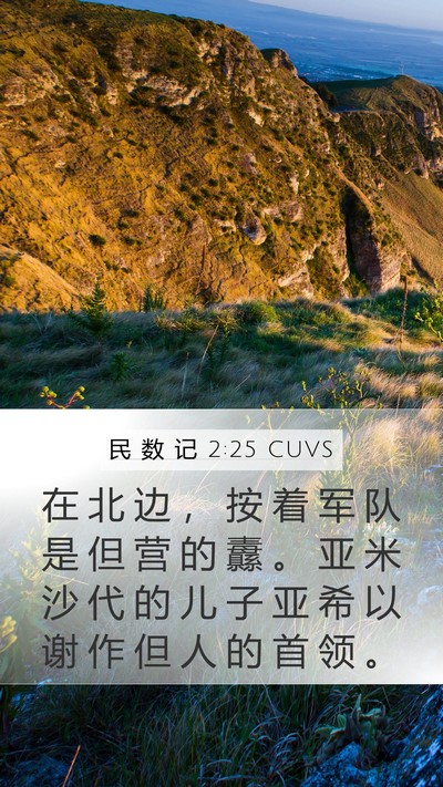 民 数 记 2:25 CUVS Bible Verse Image