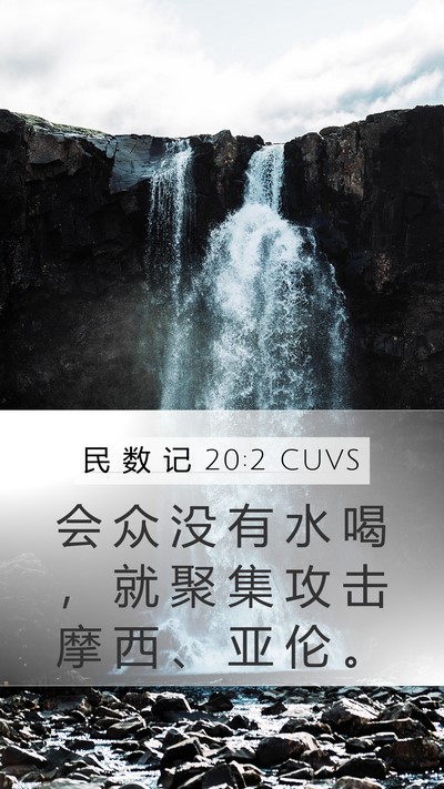 民 数 记 20:2 CUVS Bible Verse Image