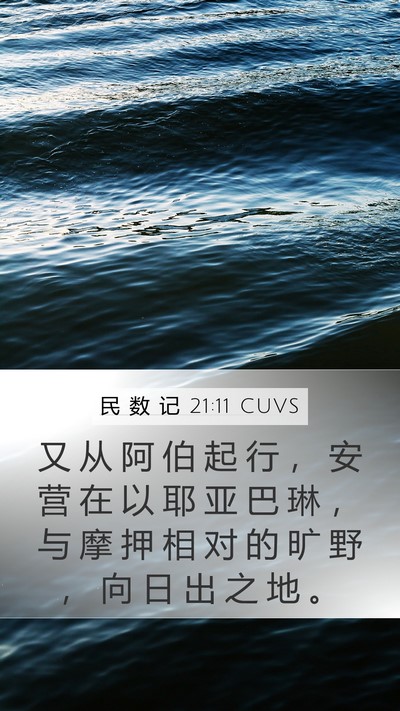民 数 记 21:11 CUVS Bible Verse Image