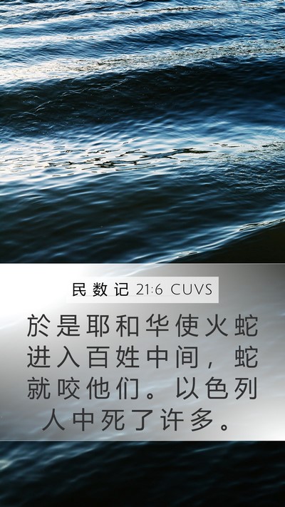 民 数 记 21:6 CUVS Bible Verse Image
