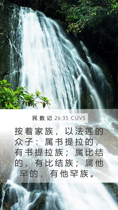 民 数 记 26:35 CUVS Bible Verse Image