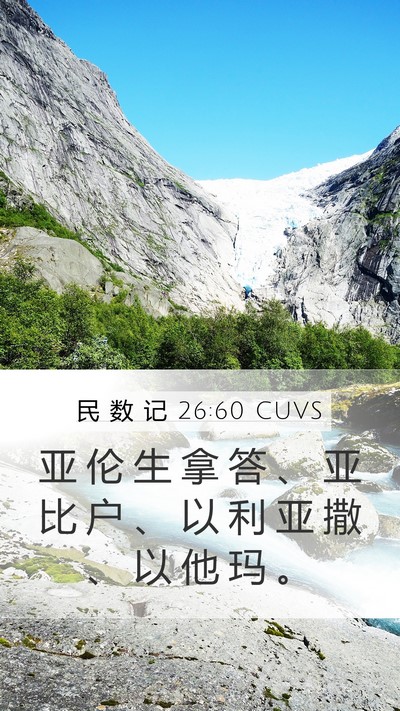 民 数 记 26:60 CUVS Bible Verse Image