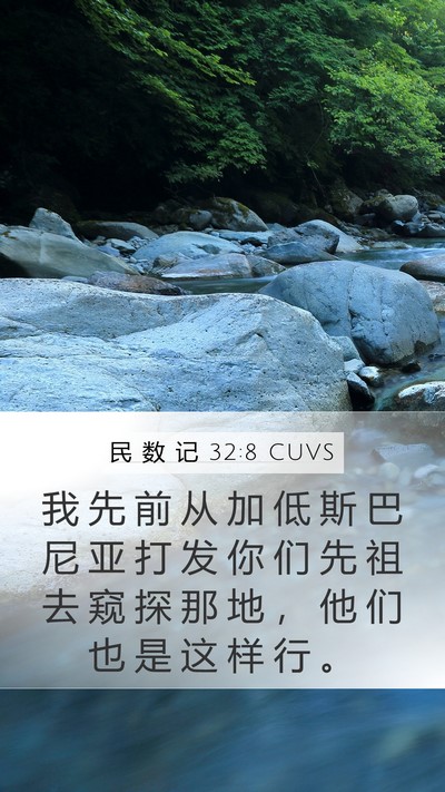 民 数 记 32:8 CUVS Bible Verse Image