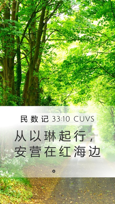 民 数 记 33:10 CUVS Bible Verse Image
