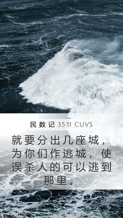 民 数 记 35:11 CUVS Bible Verse Image