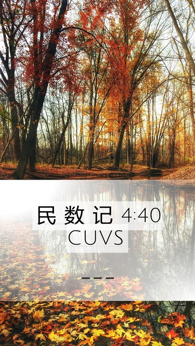 民 数 记 4:40 CUVS Mobile Phone Wallpaper -  - Mobile Bible Verse Wallpaper