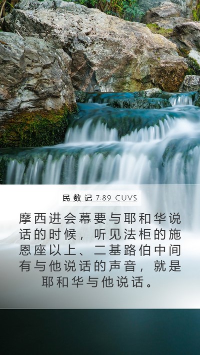 民 数 记 7:89 CUVS Bible Verse Image