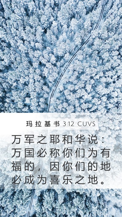 玛 拉 基 书 3:12 CUVS Bible Verse Image