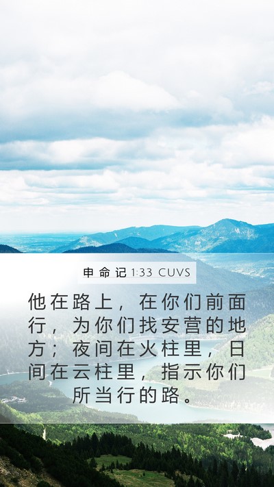 申 命 记 1:33 CUVS Bible Verse Image