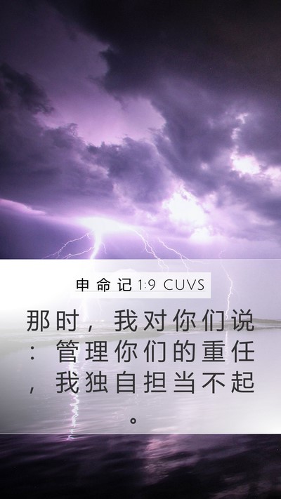 申 命 记 1:9 CUVS Bible Verse Image