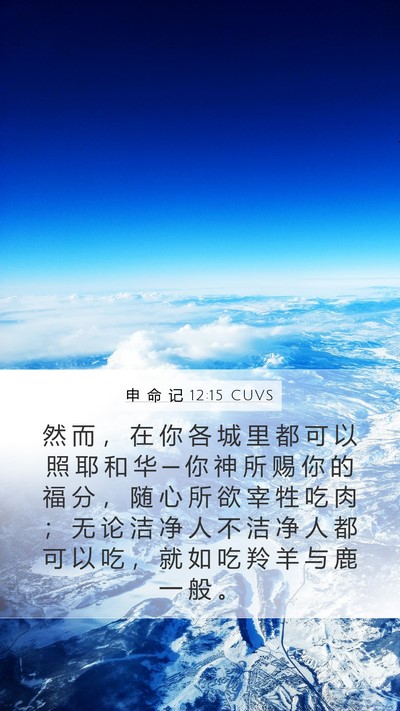 申 命 记 12:15 CUVS Bible Verse Image