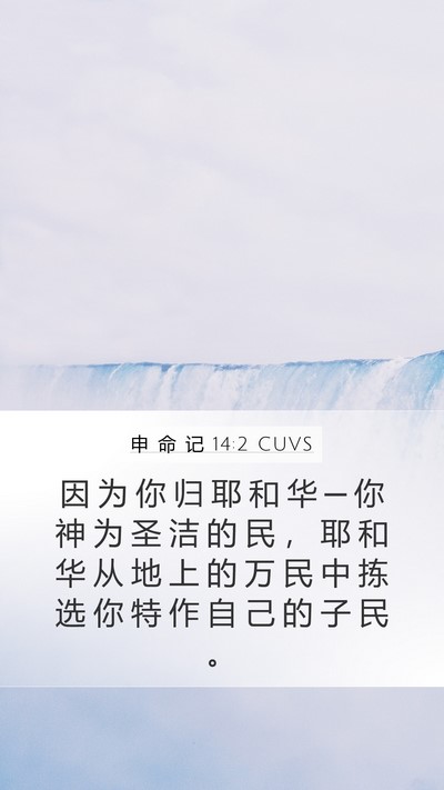 申 命 记 14:2 CUVS Bible Verse Image