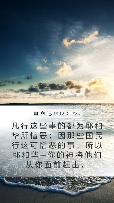 申 命 记 18:12 CUVS Bible Verse Image