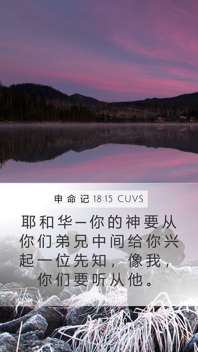 申 命 记 18:15 CUVS Bible Verse Image