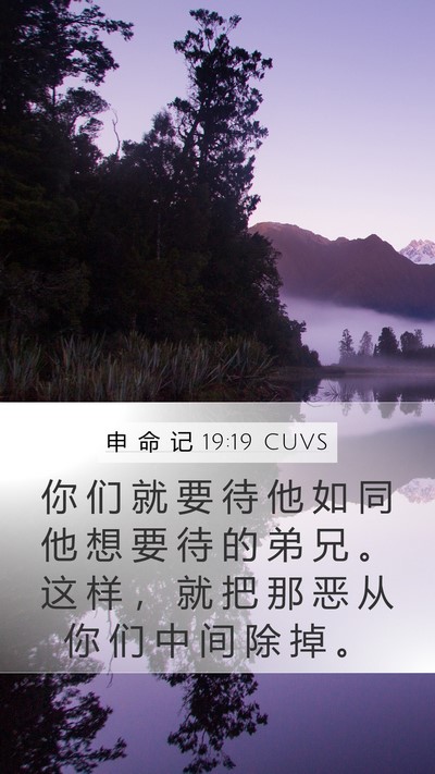 申 命 记 19:19 CUVS Bible Verse Image